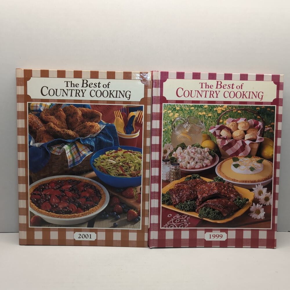 Lot of 2 Taste of Home The Best of Country Cooking Annual Cookbooks 1999 2001